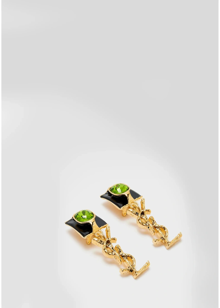 Cercei Cassandre Enamel Drop Earrings In Glass - Img 2
