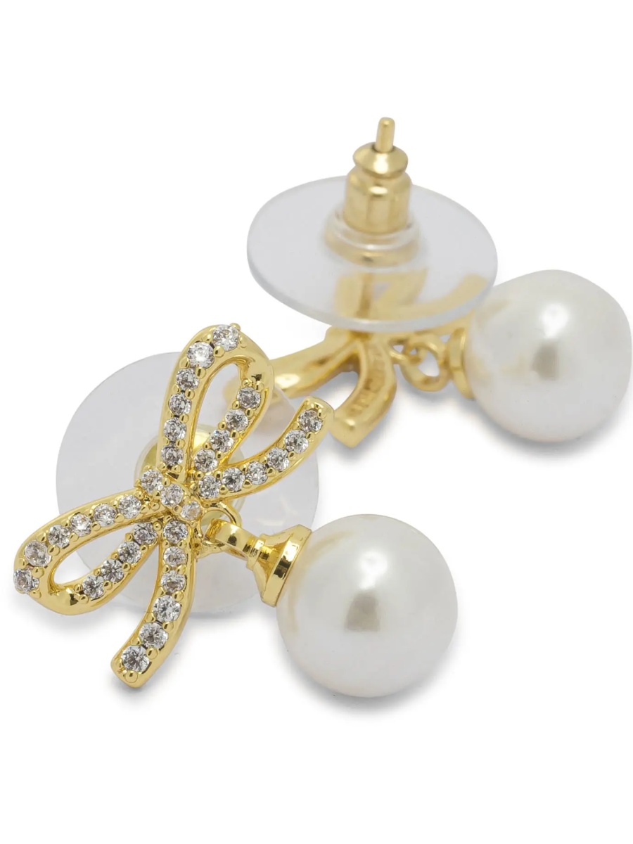 Cercei Earrings with pearl and crystals - Img 2