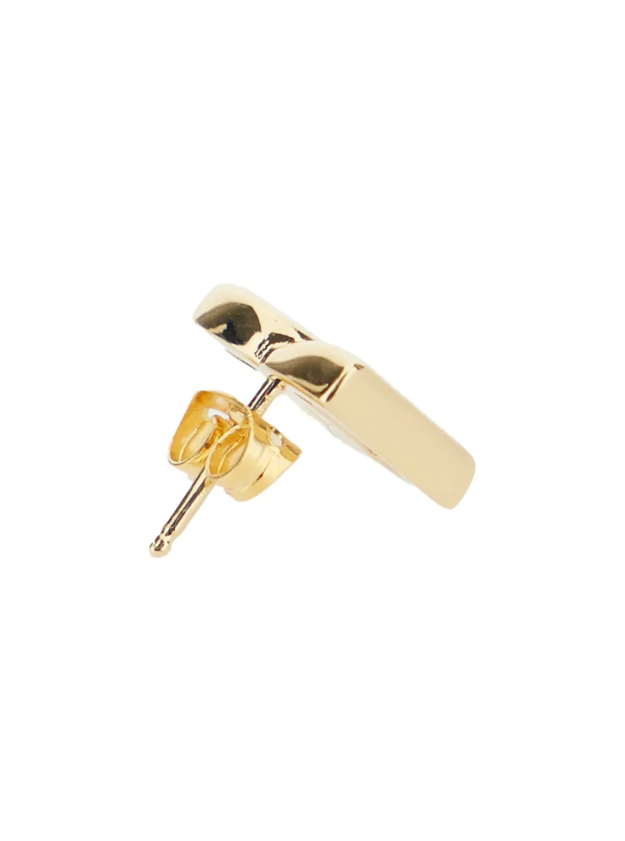 Cercei Gold-Colored Stud Earrings with Interlocking DG Motif in Bronze Woman - Img 2