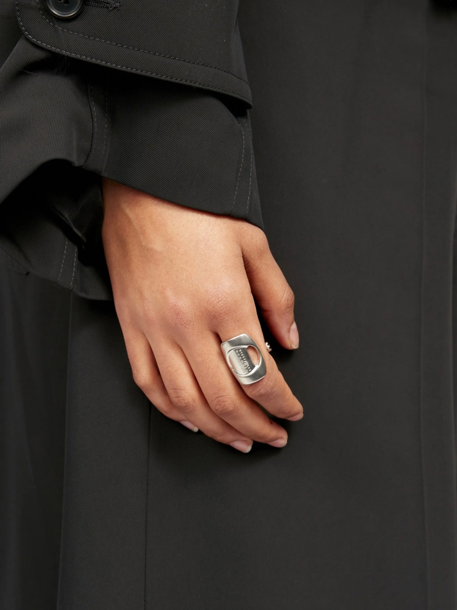 Cercei MM6 Maison Margiela argintii - Img 4