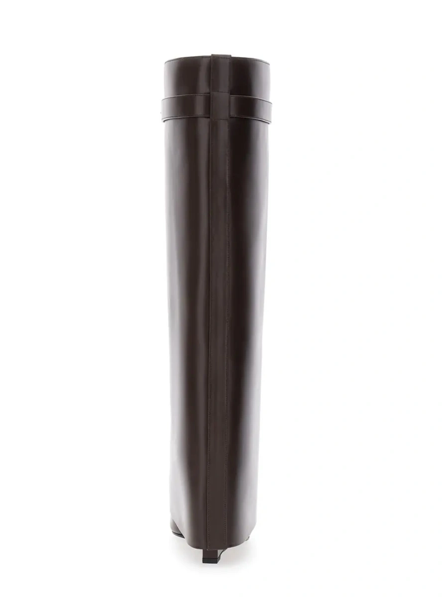 Cizme Givenchy maro din piele - Img 4