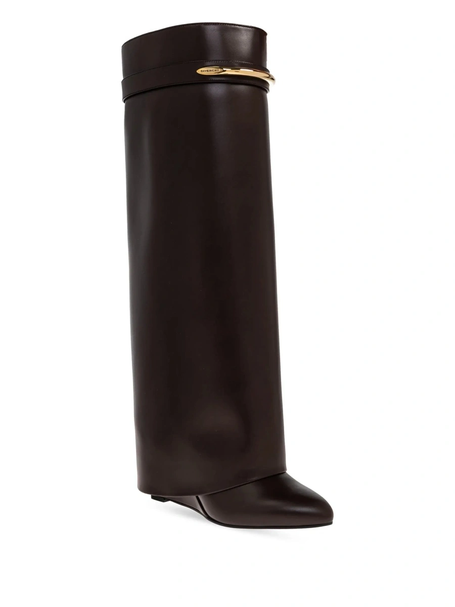 Cizme Givenchy maro din piele - Img 5
