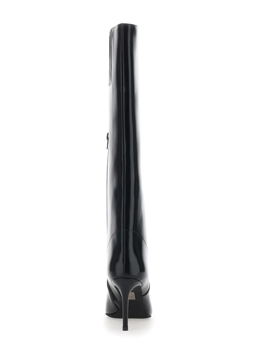 Cizme Jeffrey Campbell negre din piele 'ARSEN' - Img 4