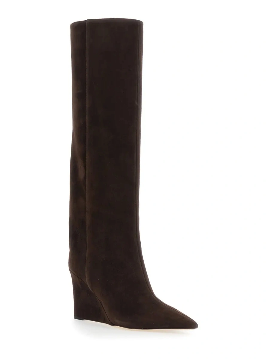 Cizme Jimmy Choo maro din piele - Img 2