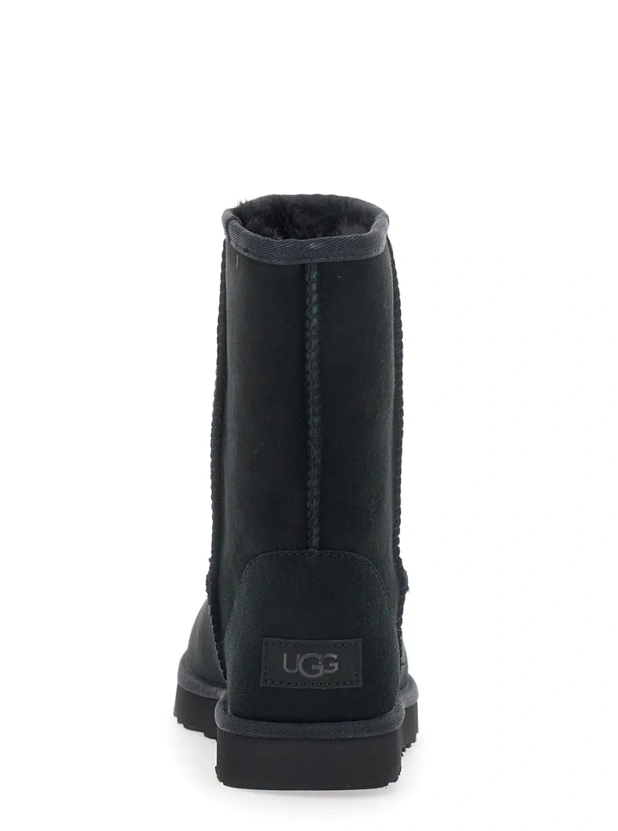 Cizme UGG 'Classic Short' negre din piele intoarsa - Img 4