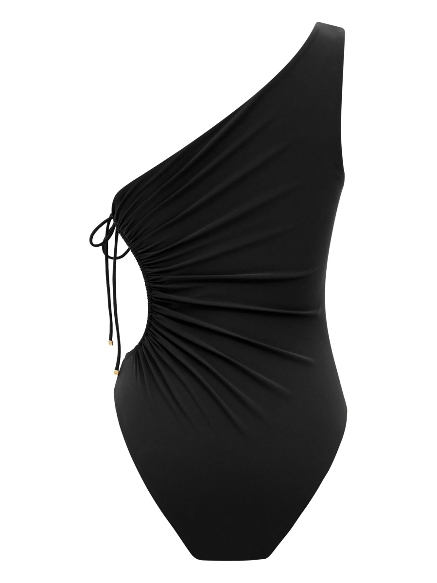 Costum de baie intreg Saint Laurent negru din nylon - Img 3