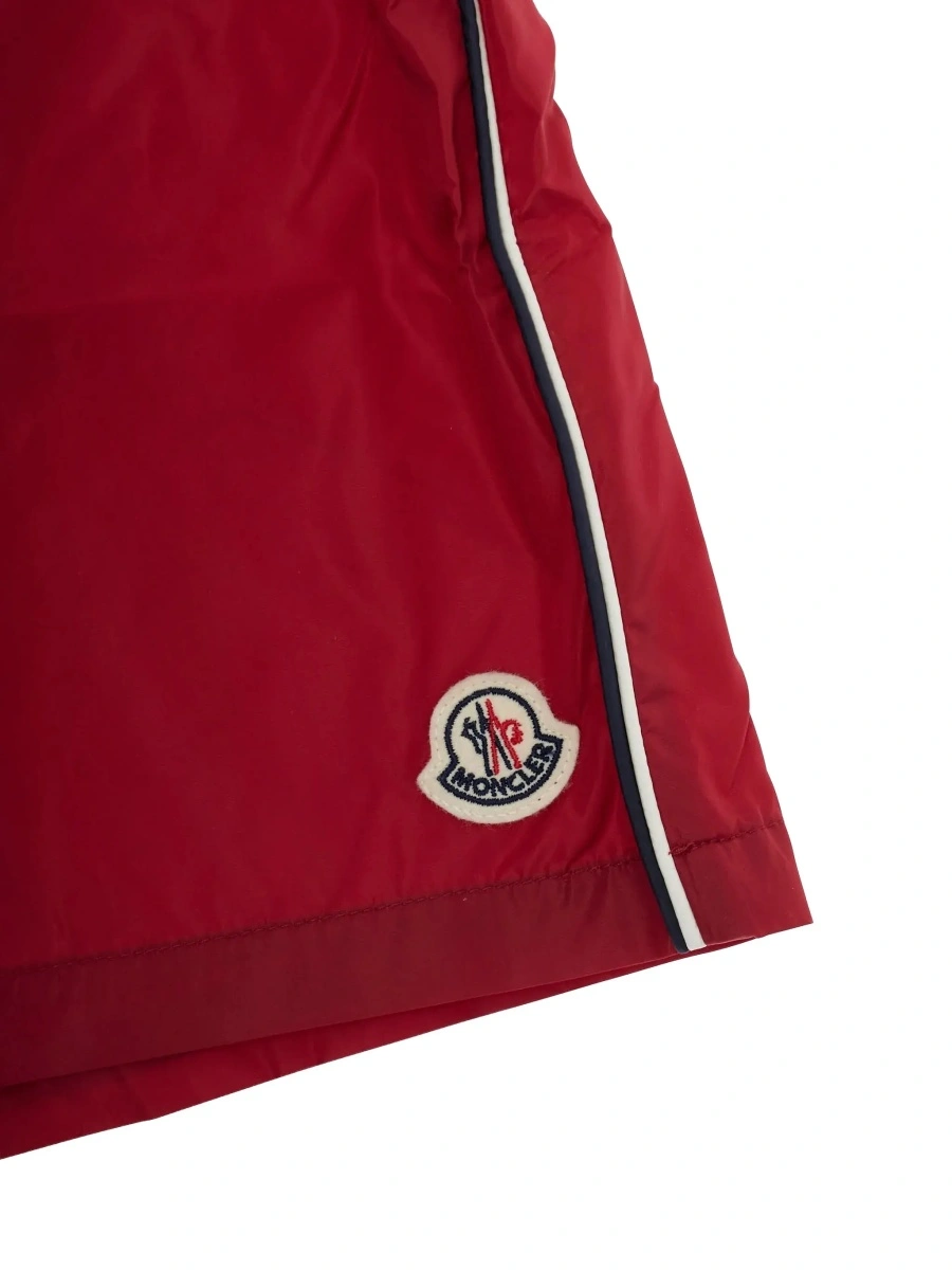 Costum de baie Moncler rosu din poliamida - Img 5