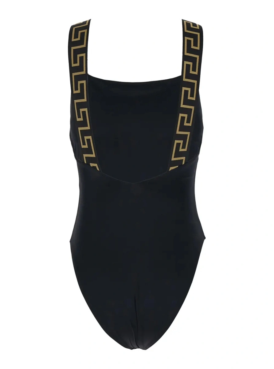 Costum de baie Versace negru din tesatura tehnica - Img 2