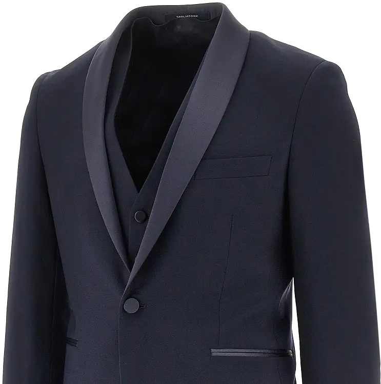 Costum Super 120's wool tuxedo suit - Img 2