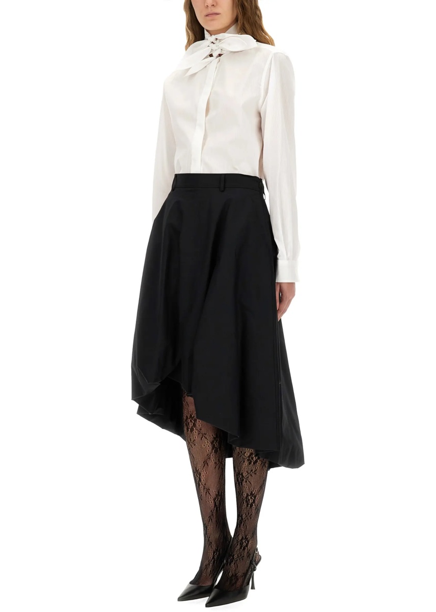 Cotton Poplin Jacquard Shirt - Img 2