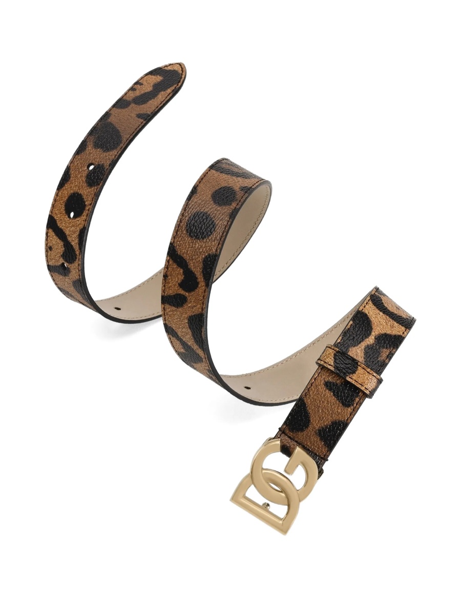 Curea Dolce &amp; Gabbana maro din bumbac si polyester - Img 2