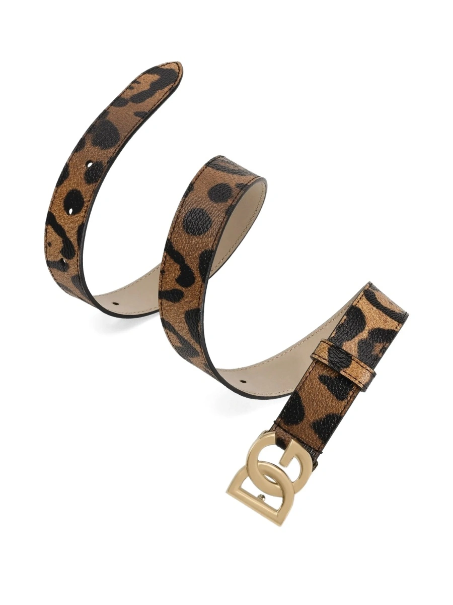 Curea Dolce &amp; Gabbana maro din bumbac si polyester - Img 2