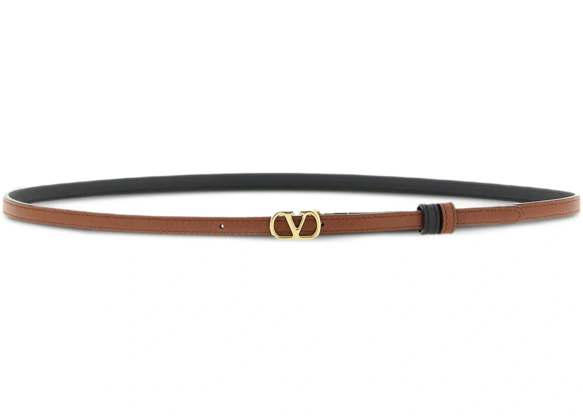 Curea Reversible VLogo Signature glossy calfskin Belt - Img 4