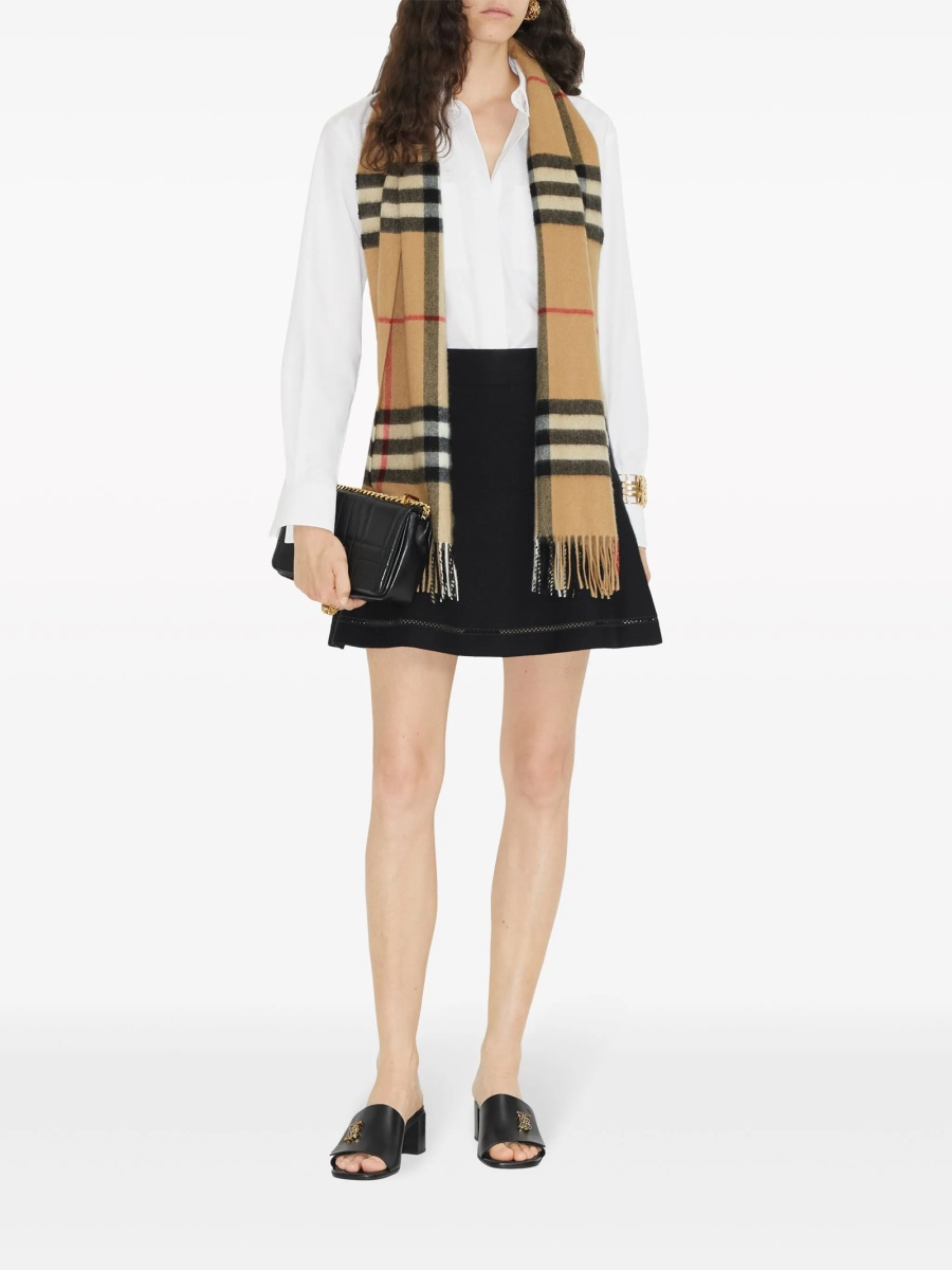 Esarfa Burberry vintage check maro - Img 5