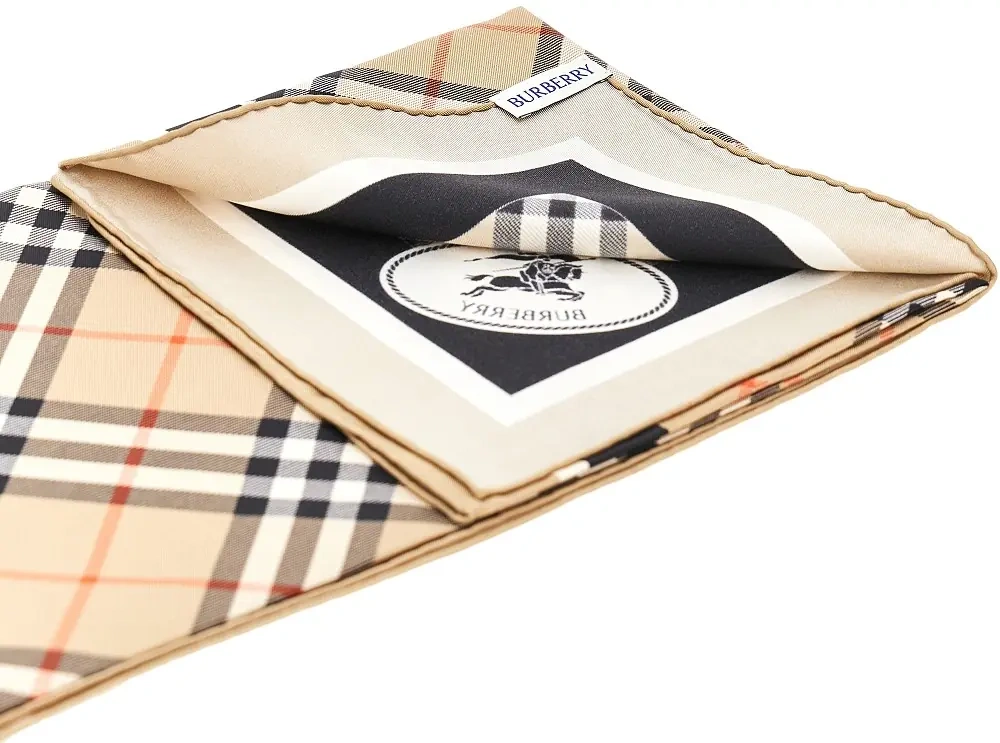 Esarfa Check silk scarf - Img 3