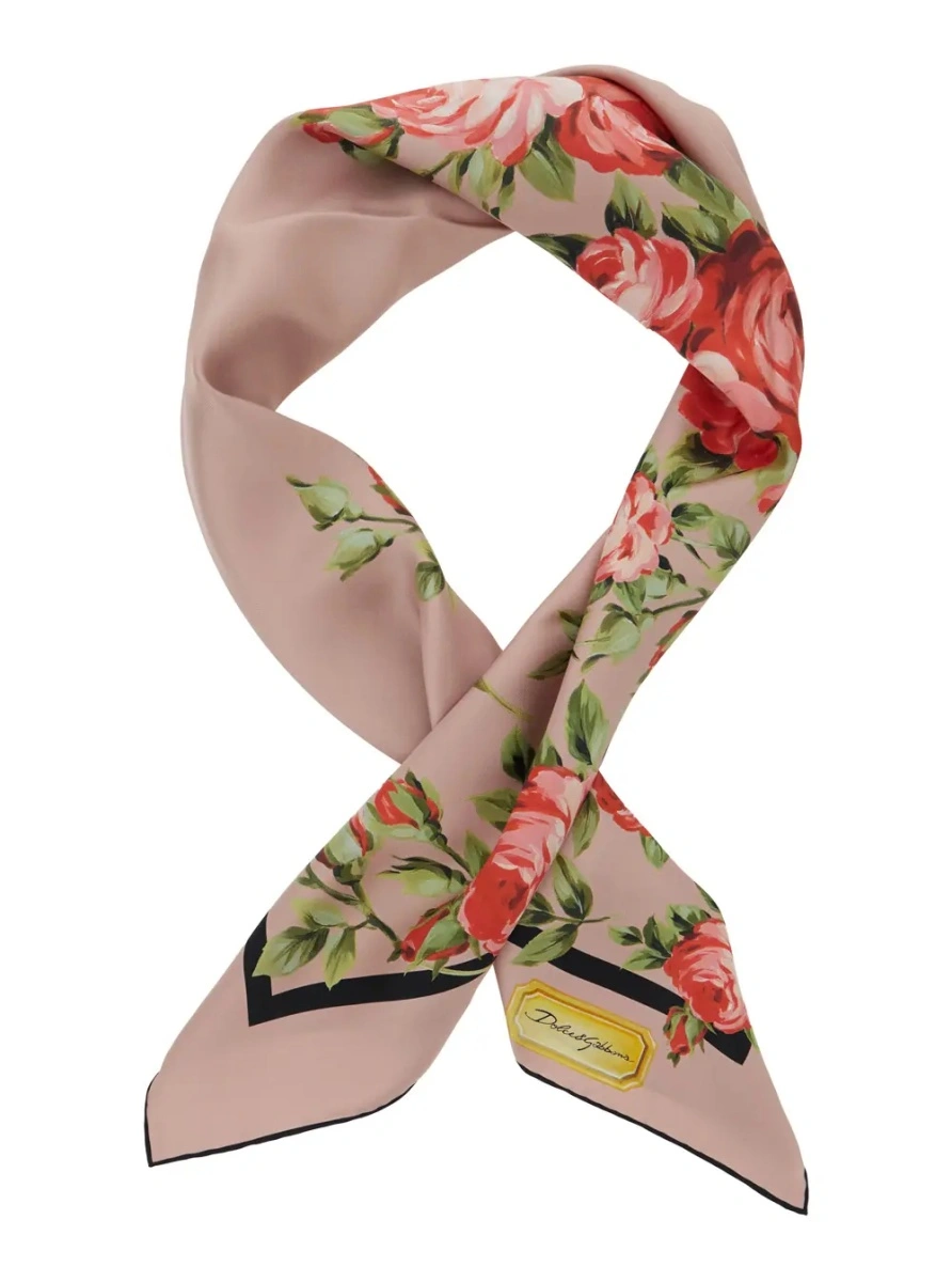 Esarfa Dolce &amp; Gabbana multicolora din matase - Img 2