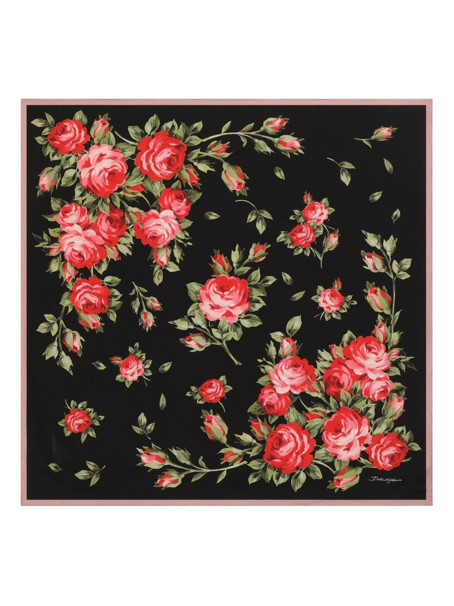 Esarfa Dolce &amp; Gabbana multicolora din matase - Img 5