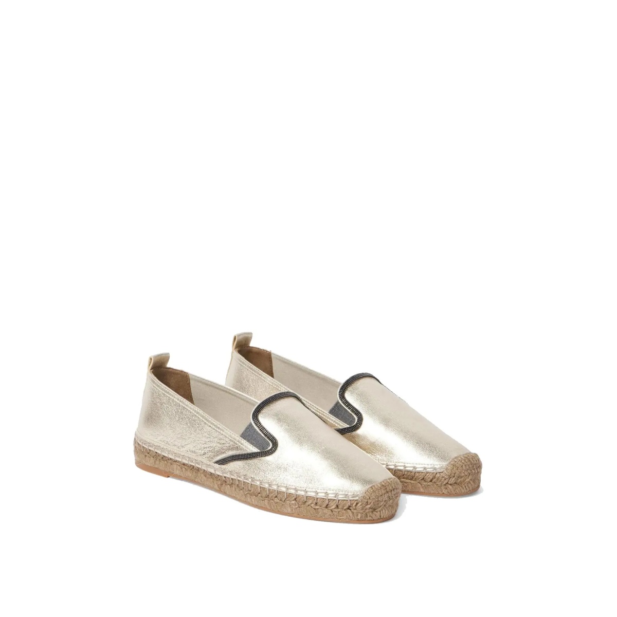 Espadrile Brunello Cucinelli Leather Espadrilles - Img 2