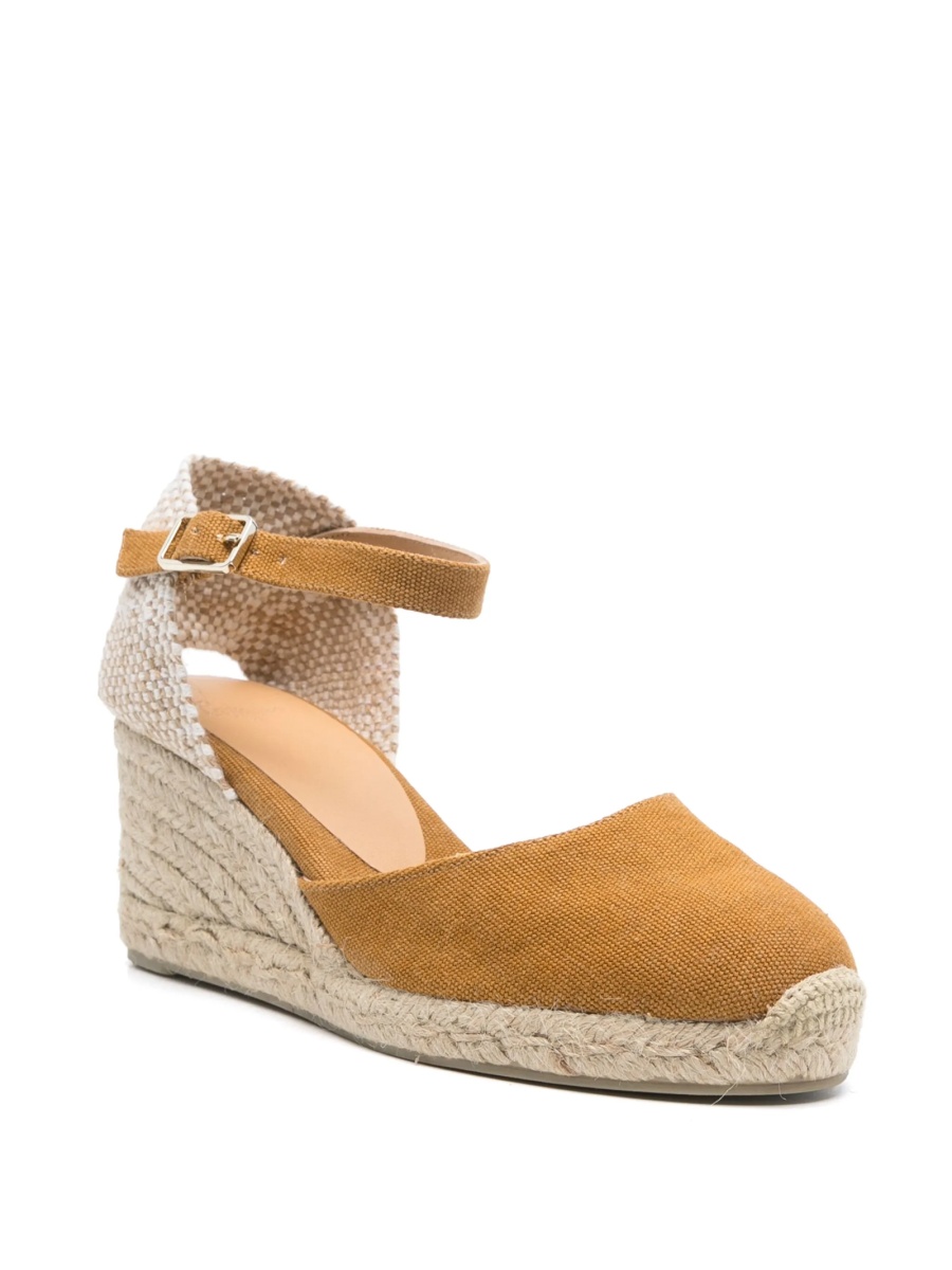 Espadrile CASTAÑER maro din material textil - Img 2
