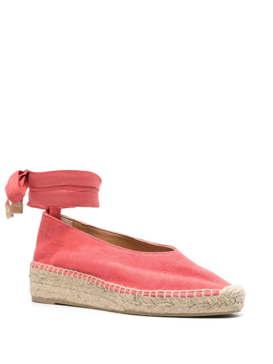 Espadrile CASTAÑER roz din material textil - Img 2