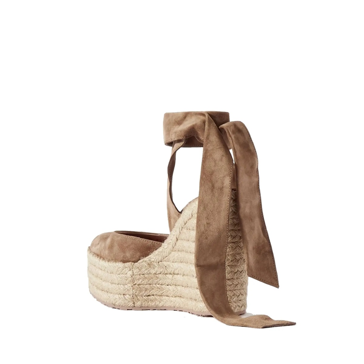 Espadrile Gianvito Rossi Suede Wedge Espadrilles - Img 2
