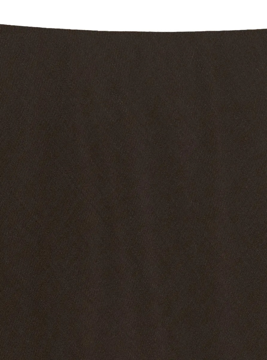 Fusta Brown A-Line Midi Skirt in Wool Blend for Women - Img 3