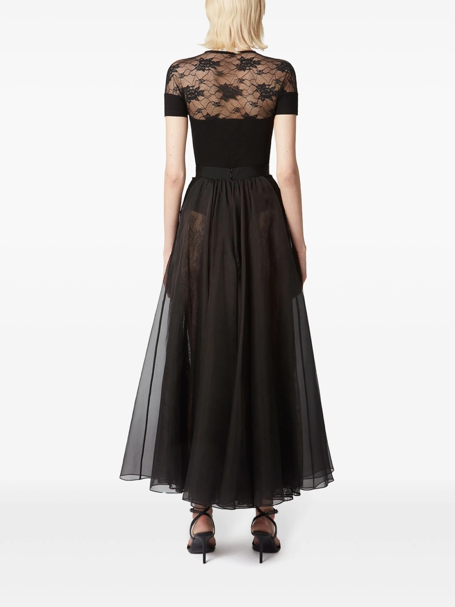 Fusta clos Nina Ricci neagra din matase - Img 4