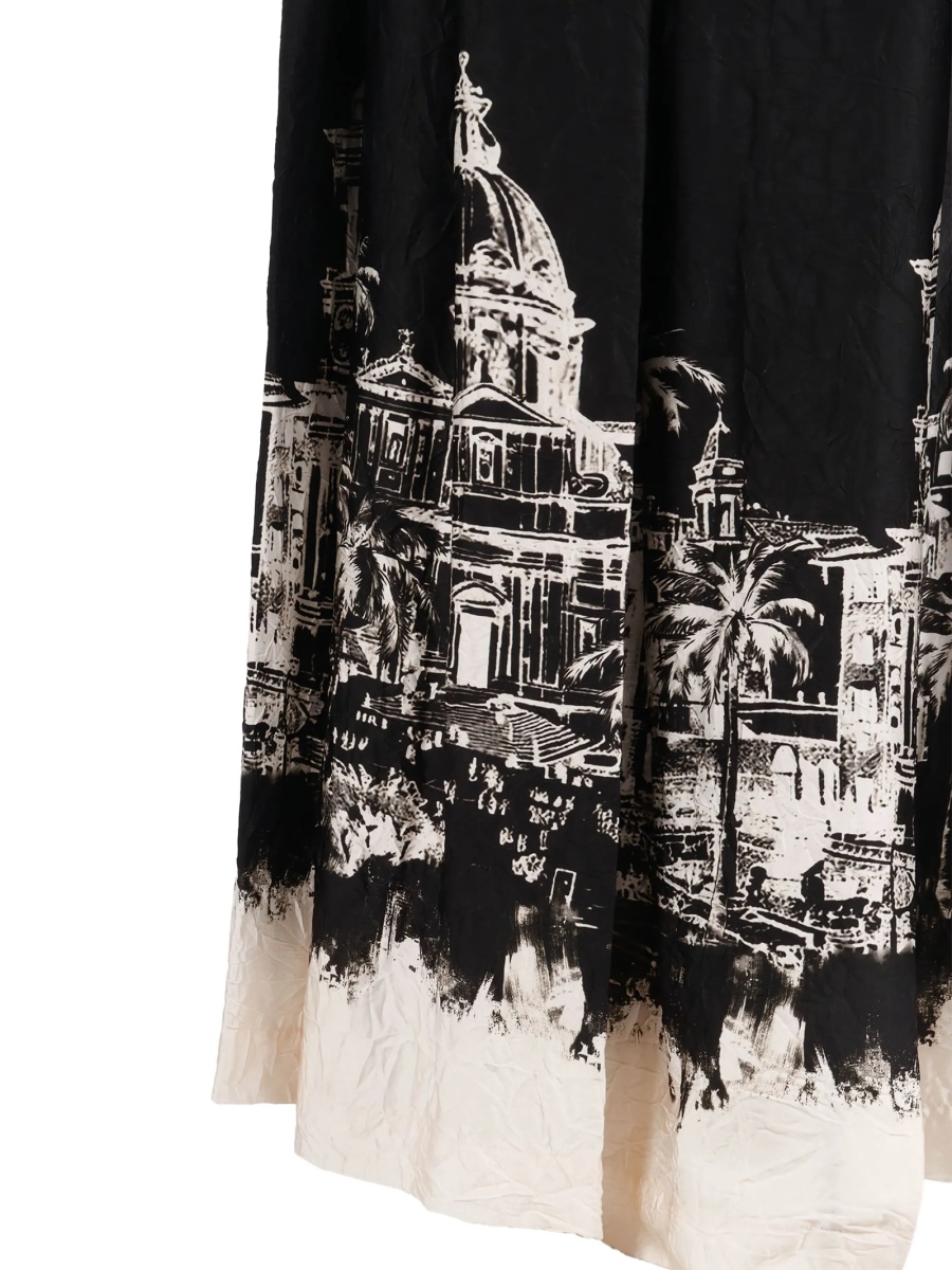 Fusta cu pliuri Shirt A Porter neagra - Img 3