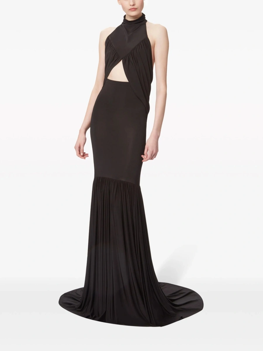 Fusta cu talie inalta Nina Ricci neagra - Img 2