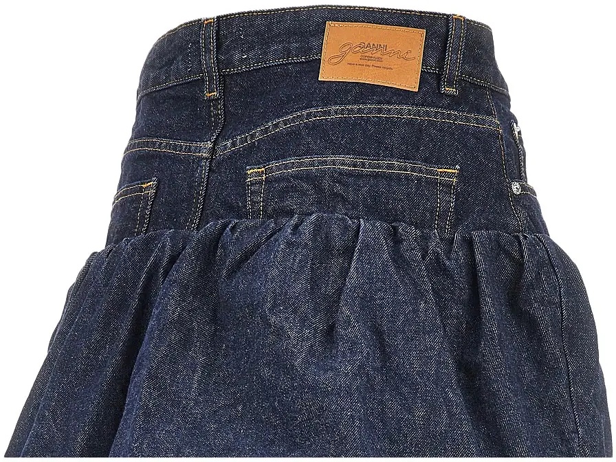 Fusta Denim mini bubble skirt - Img 4