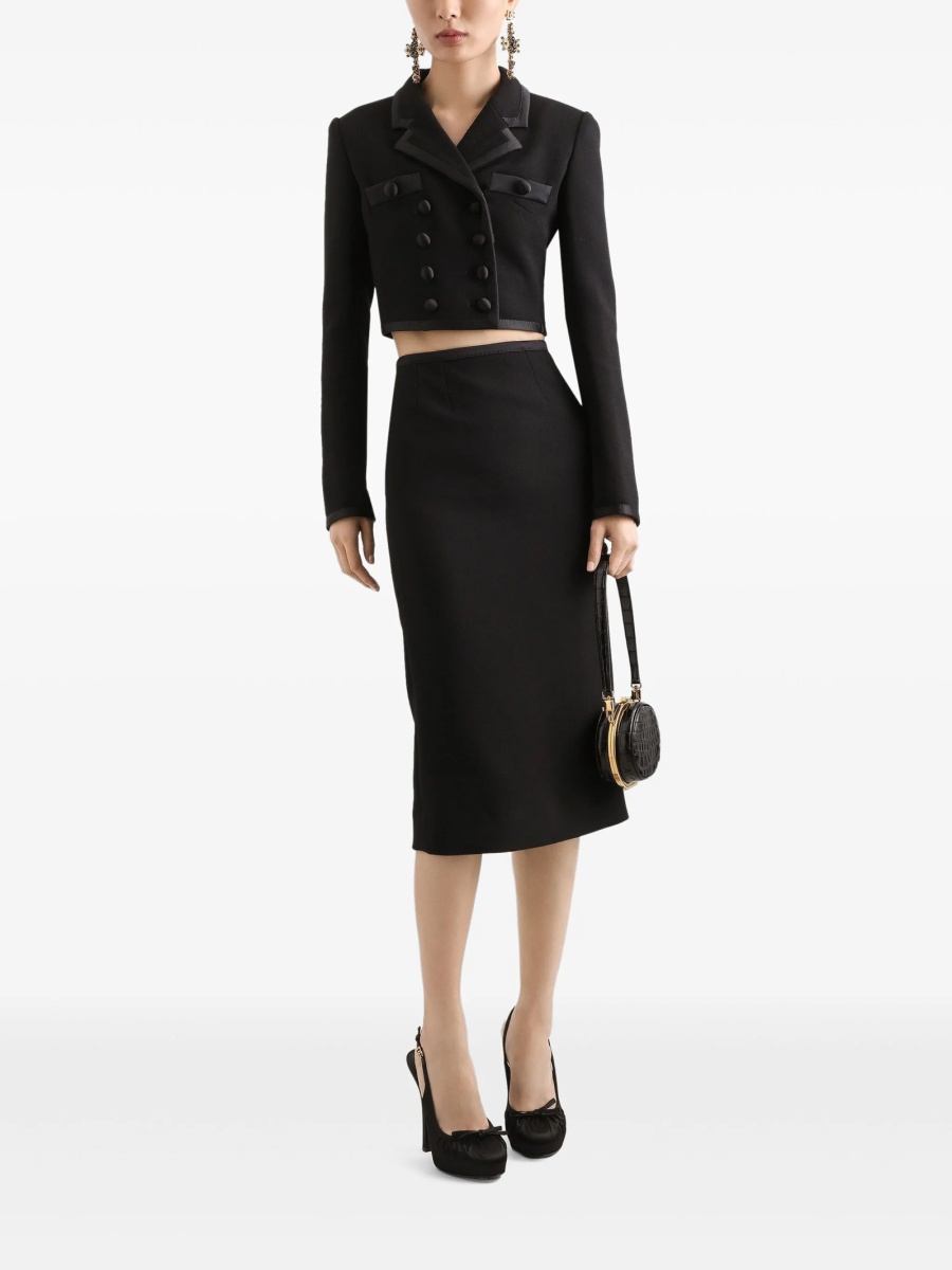 Fusta drepte Dolce &amp; Gabbana neagra - Img 2