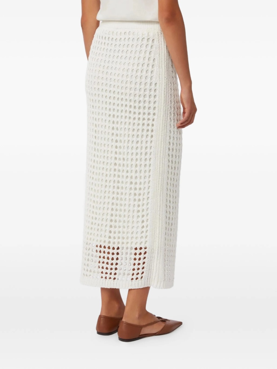 Fusta drepte Max Mara alba - Img 3