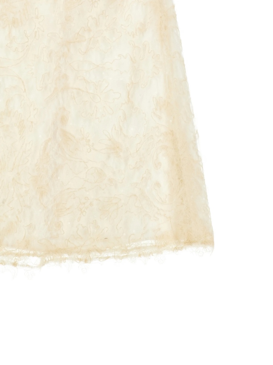 Fusta Ermanno Scervino Kids neutra din polyester - Img 3