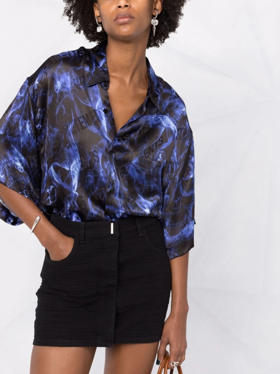 Fusta Givenchy neagra din bumbac - Img 5