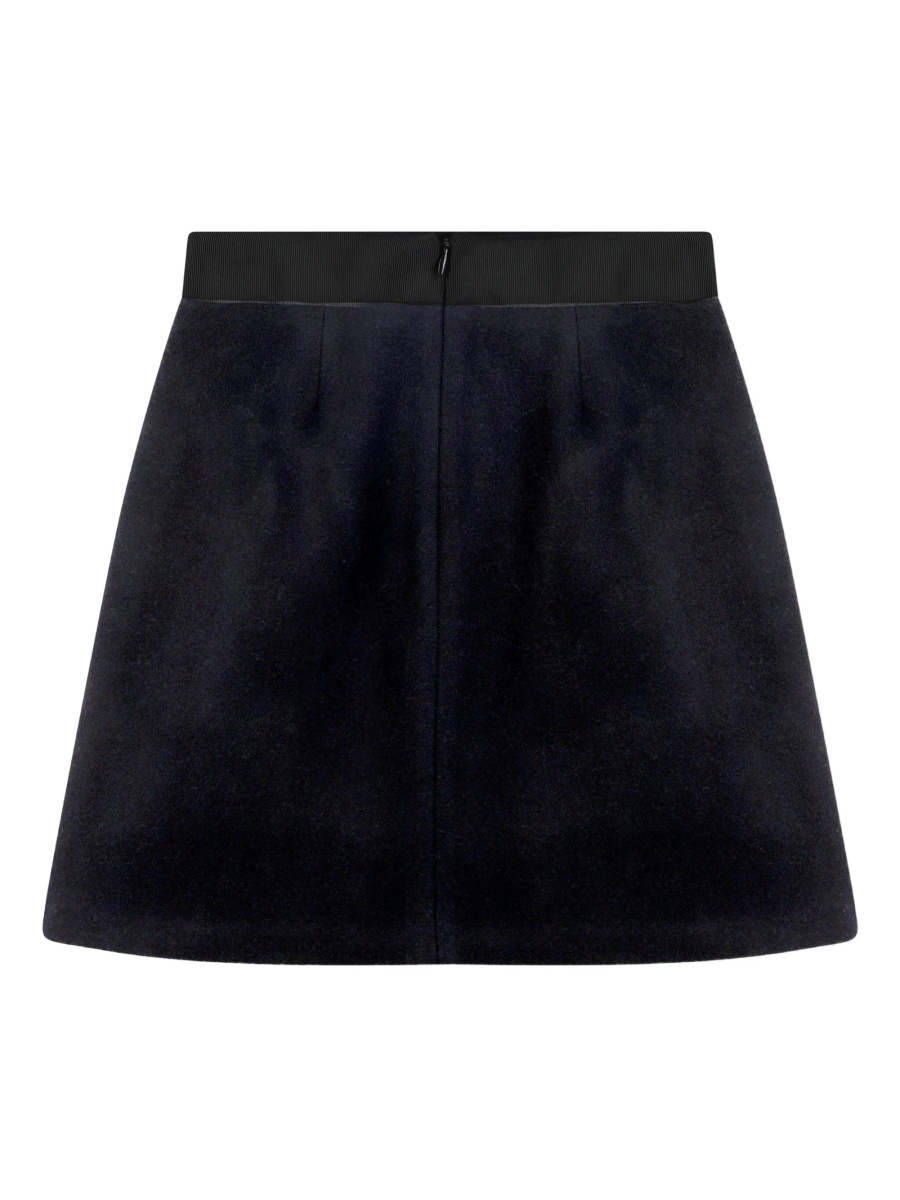 Fusta Karl Lagerfeld neagra din lana si polyester - Img 2