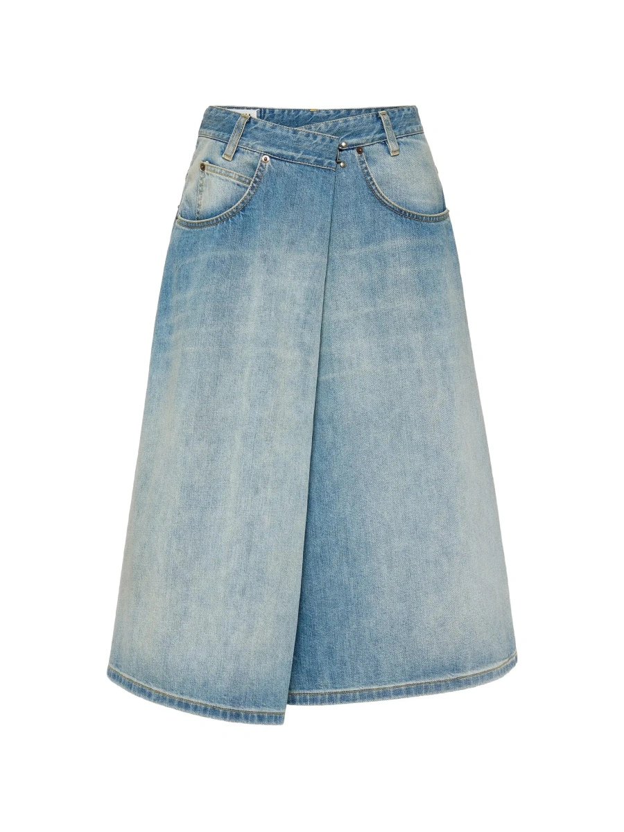 Fusta Maison Margiela albastra din denim - Img 8
