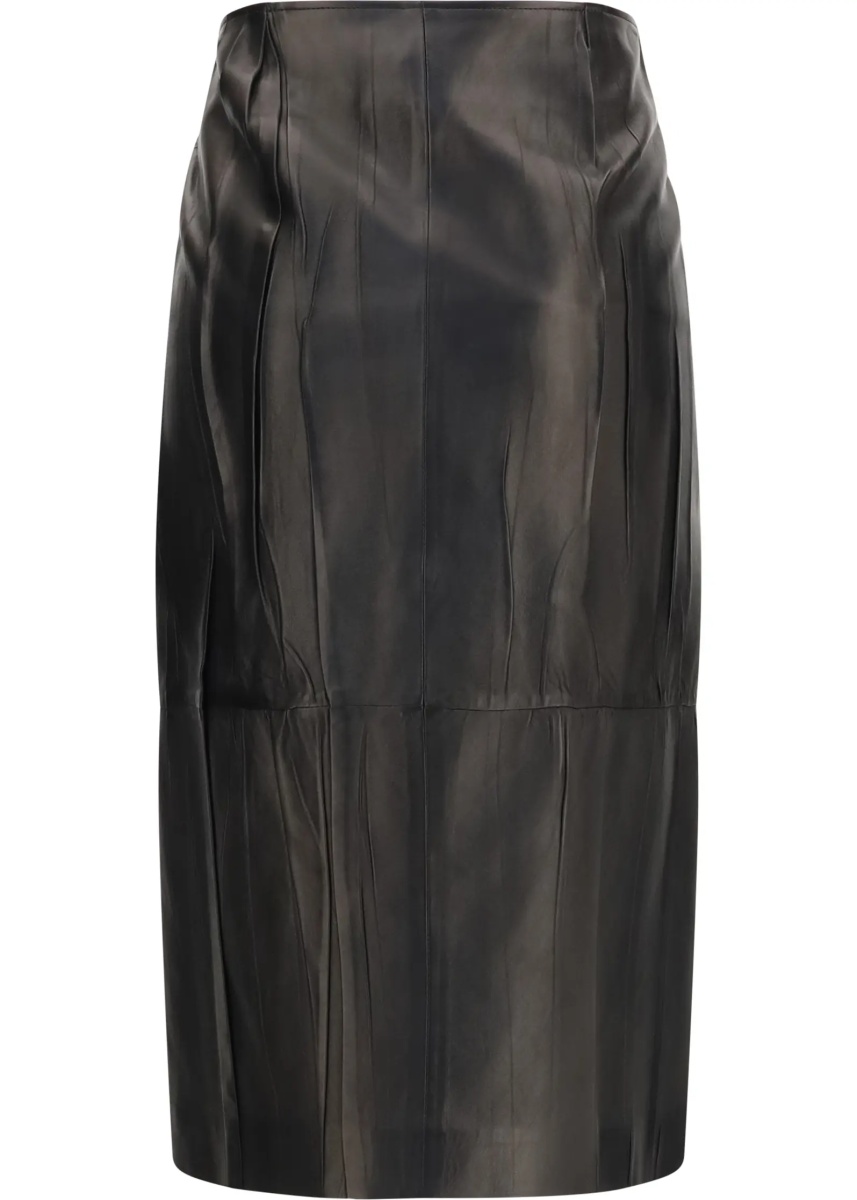 Fusta Midi leather Skirt - Img 2