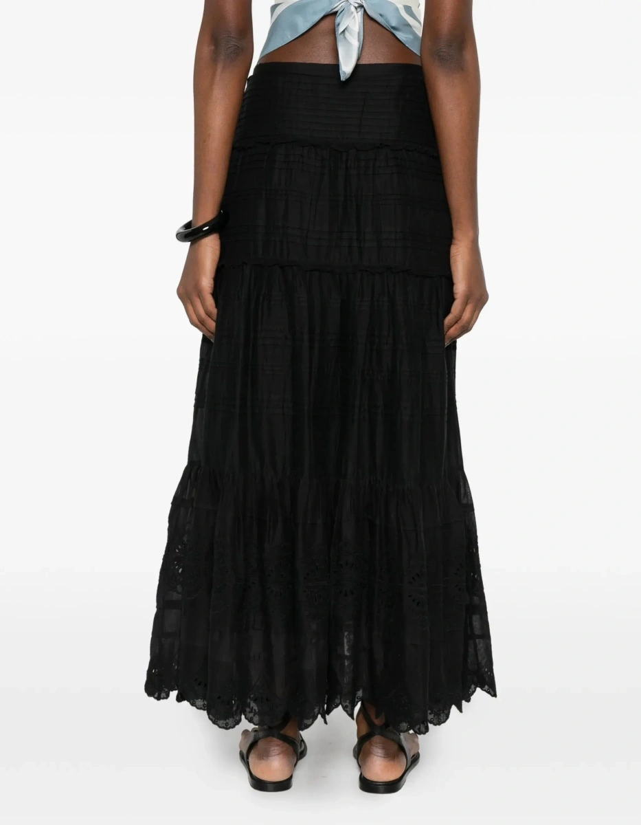 Fusta Paoline Long Cotton Skirt - Img 6