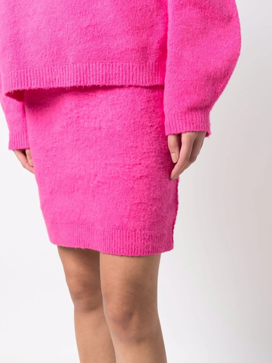 Fusta tricotate HELMUT LANG roz - Img 5
