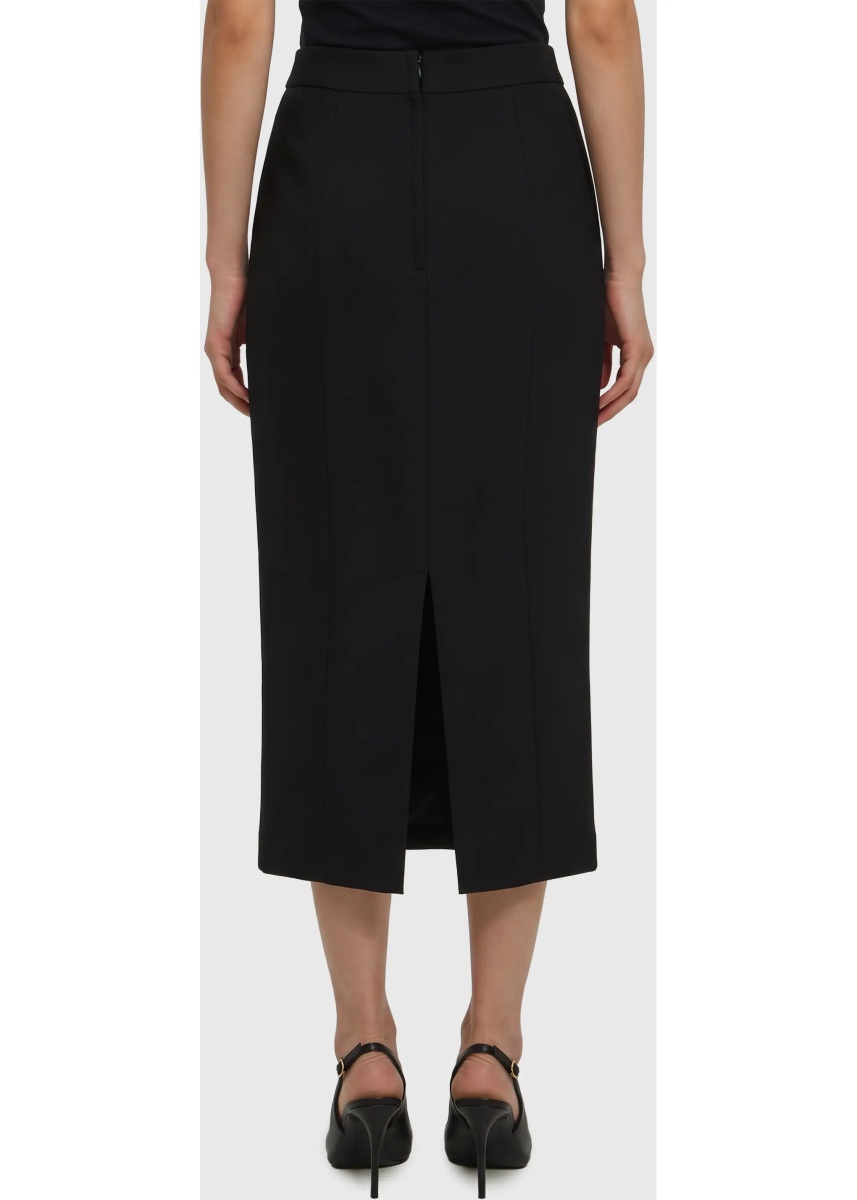 Fusta Virgin Wool Midi Skirt - Img 2