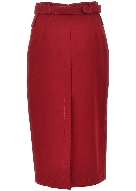 Fusta Viscose-blend crêpe skirt - Img 3