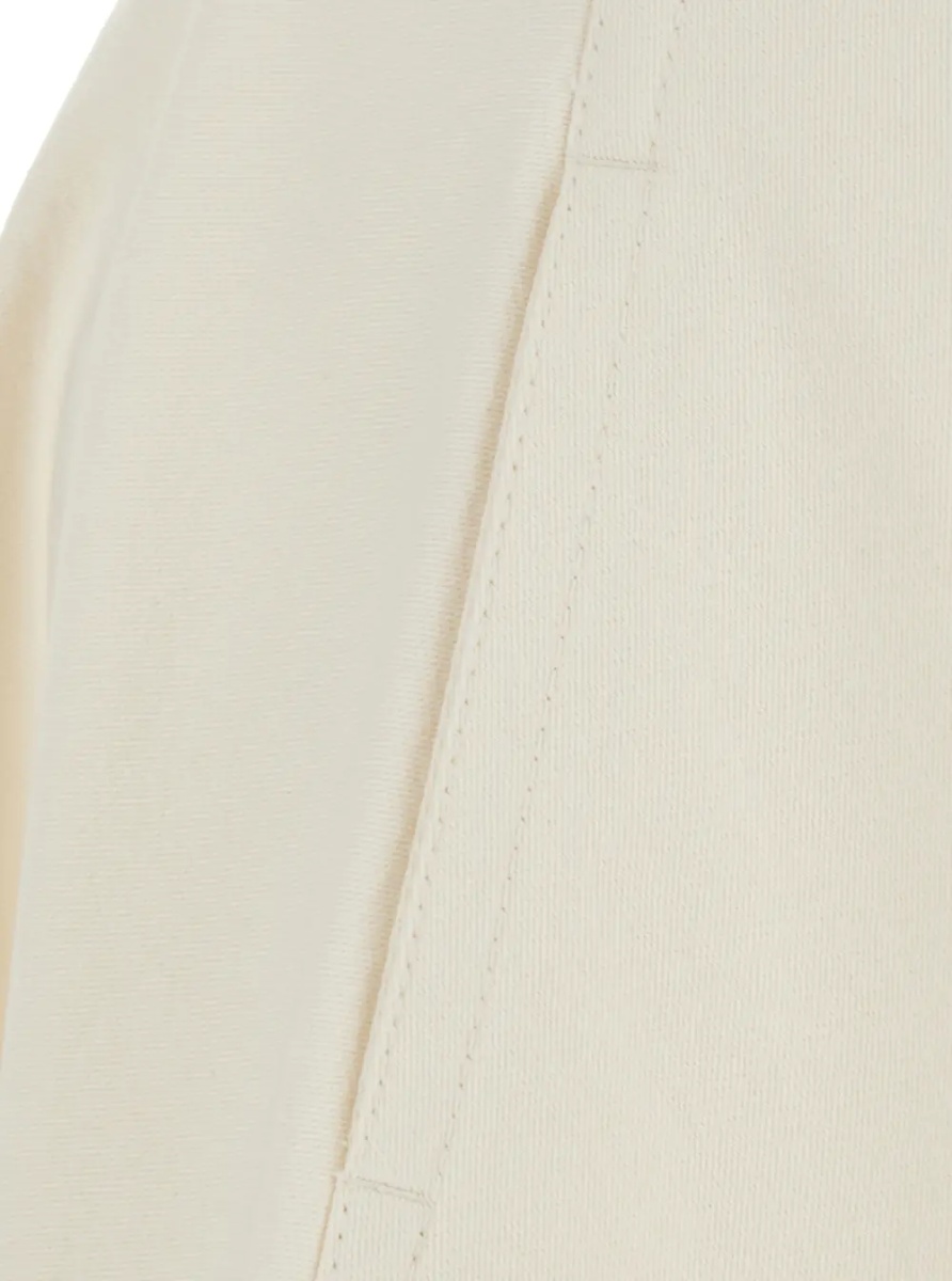 Fusta White Flared Skirt with Monile detail on the back in cotton blend for women - Img 3