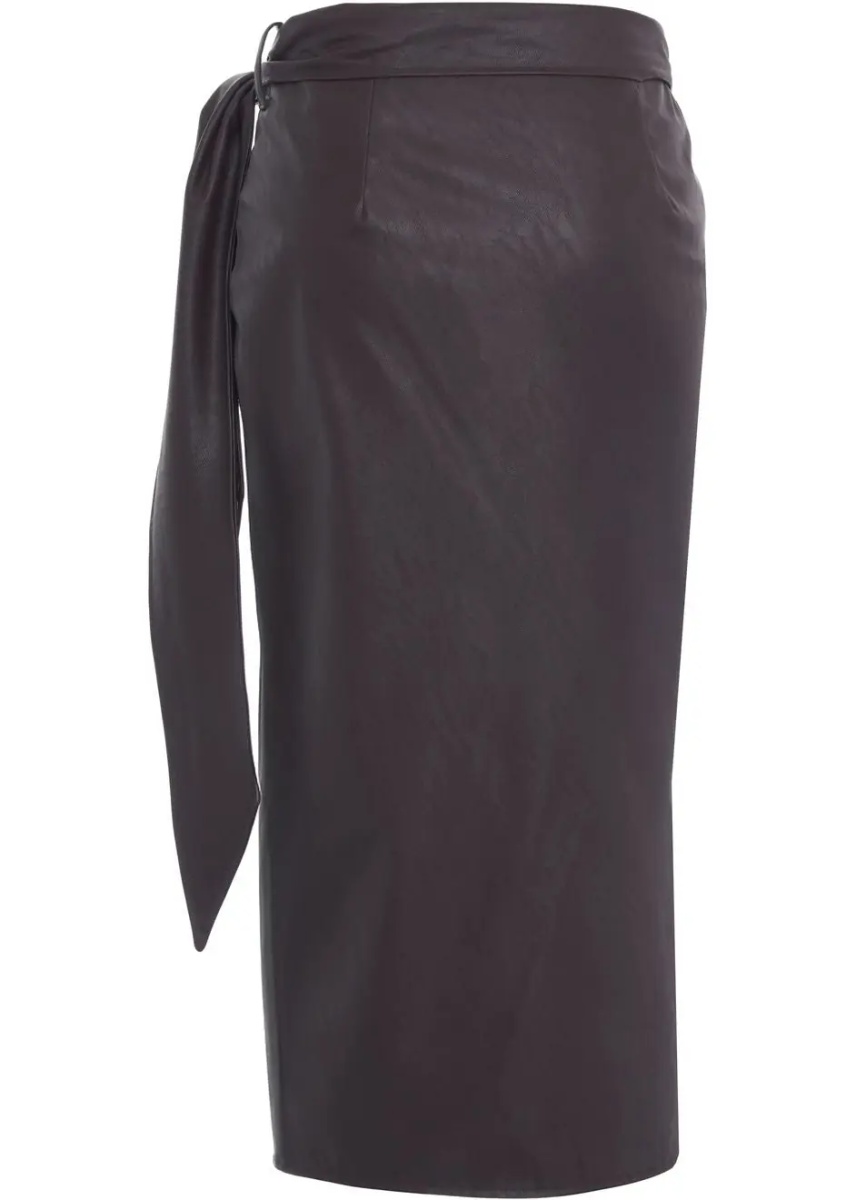 Fuste Midi skirt in leather look - Img 4