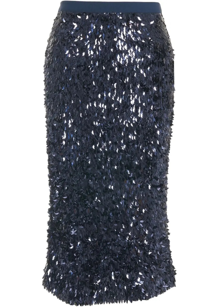 Fuste Midi skirt with sequin application - Img 2