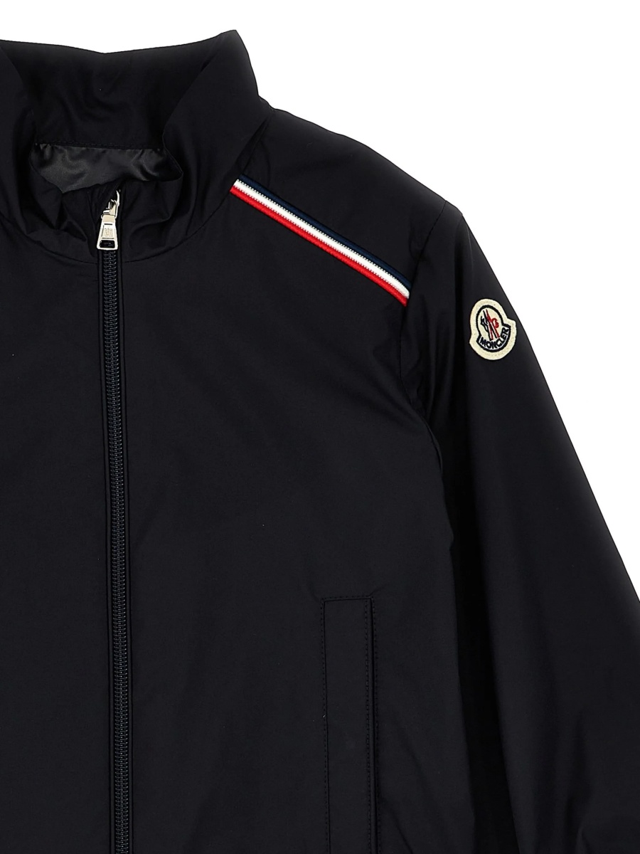 Geaca bomber Moncler albastra din polyester - Img 3