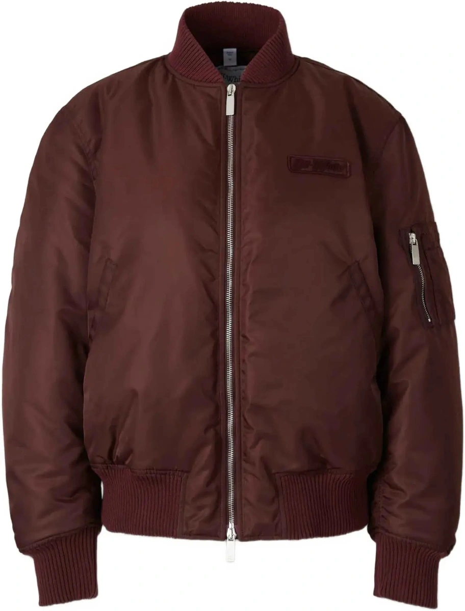 Geaca bomber Off-White multicolor din nylon - Img 8