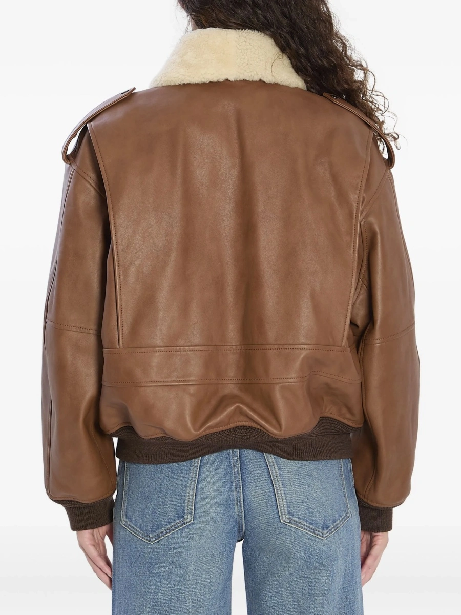 Geaca bomber Saint Laurent maro - Img 4