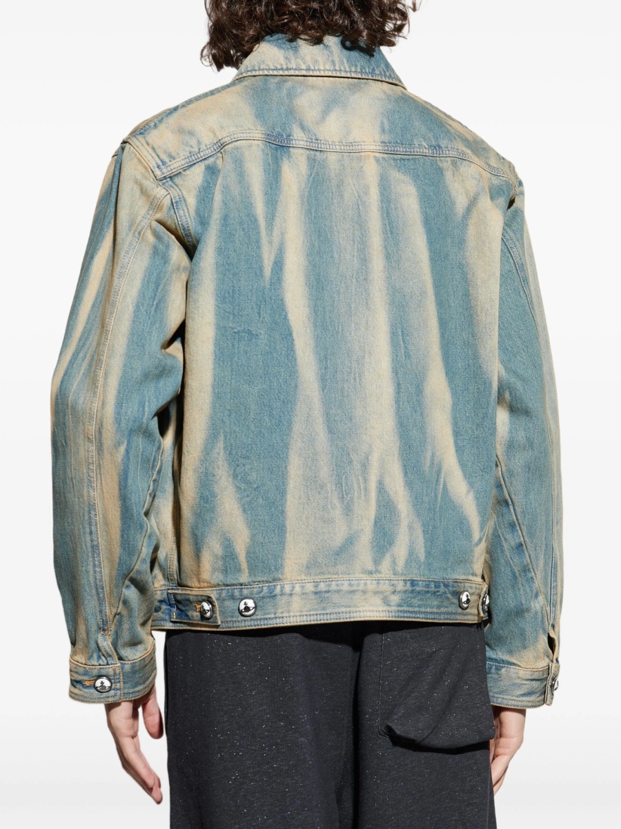 Geaca de blugi Vivienne Westwood albastra din bumbac organic - Img 4