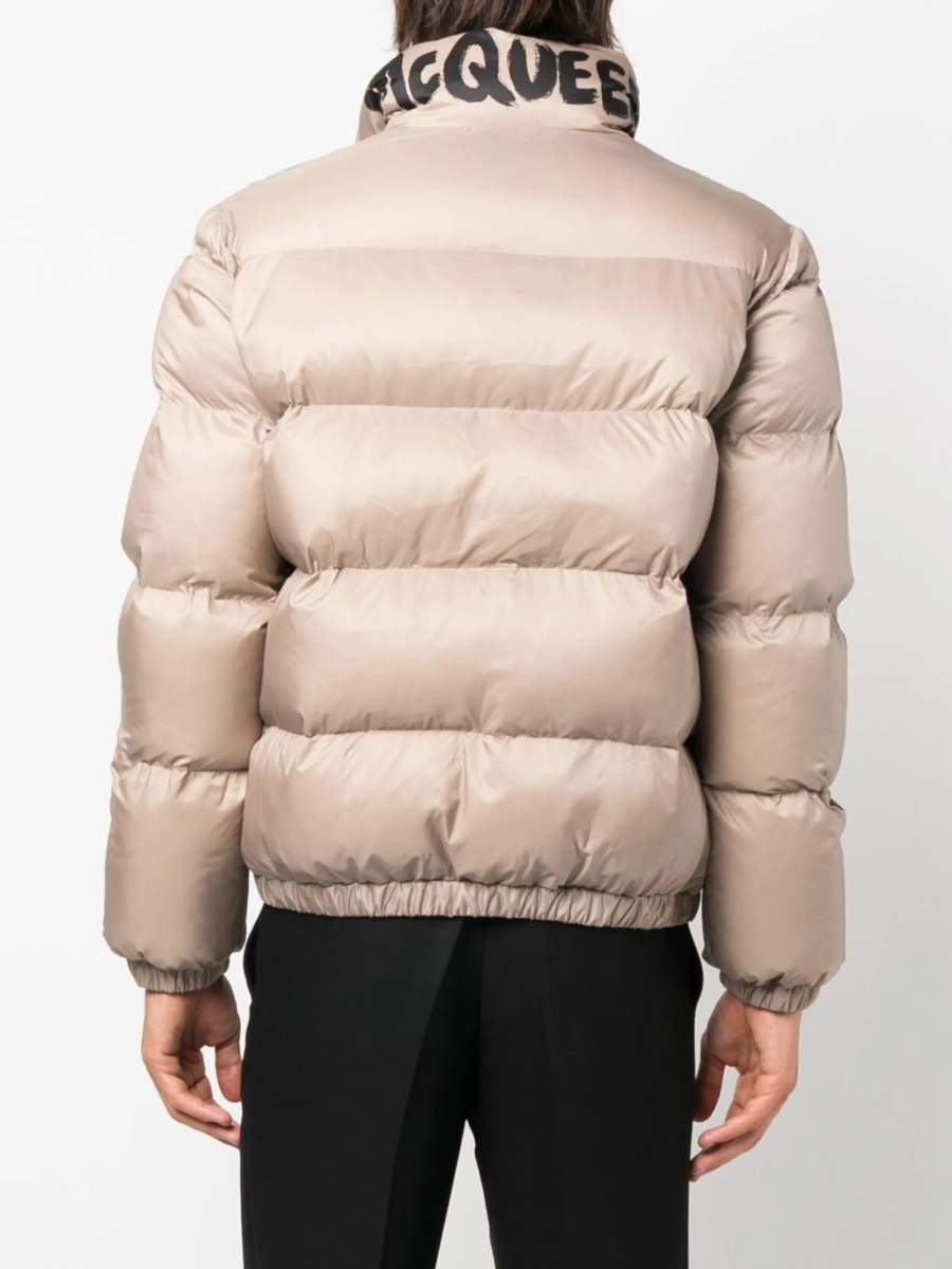 Geaca de iarna Alexander McQueen neutra din polyester - Img 4