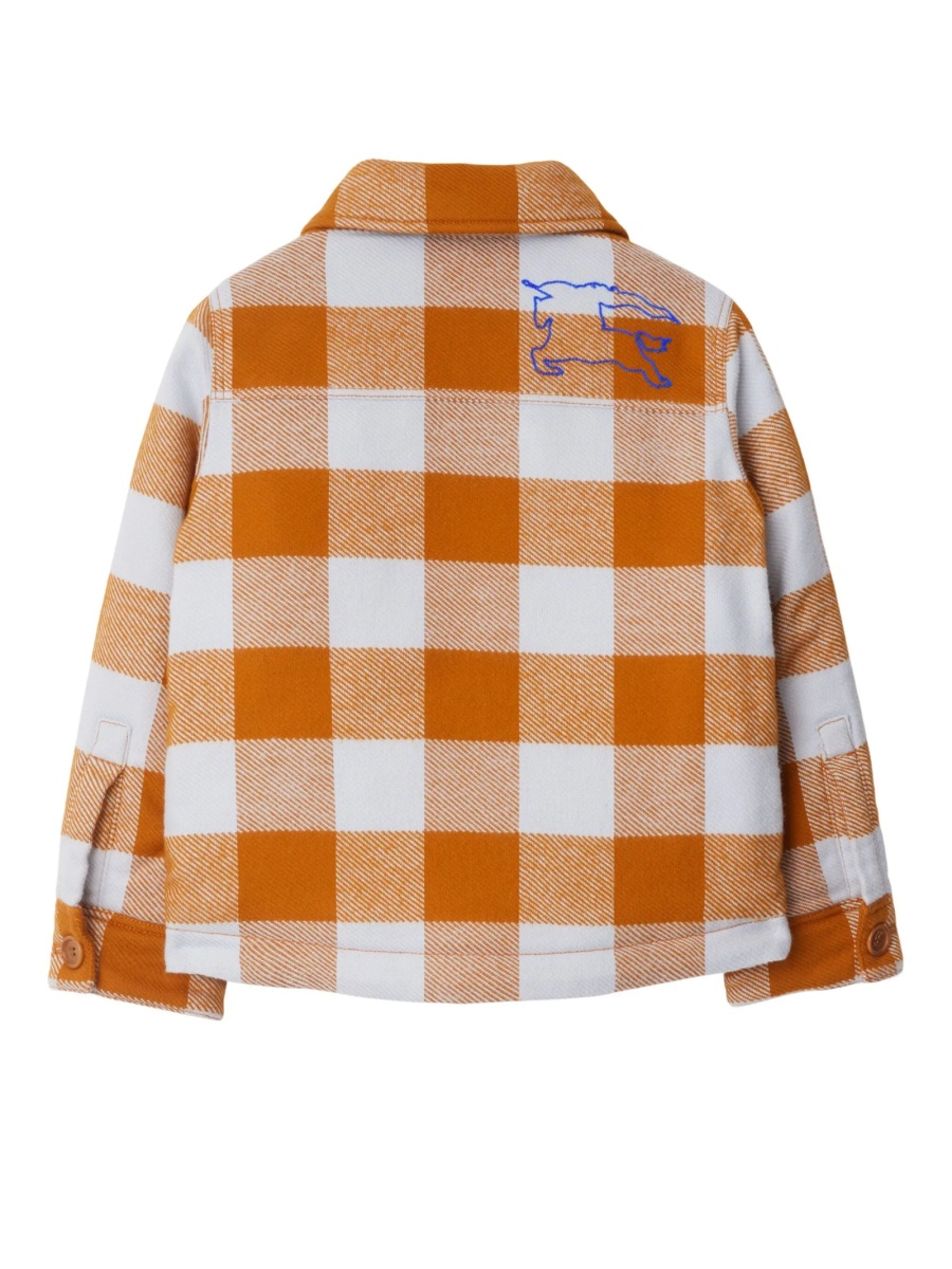 Geaca de iarna Burberry portocalie din bumbac - Img 2